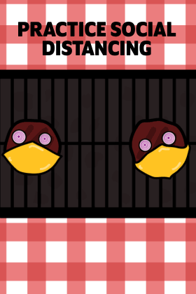 Social Distance Burgers ecard