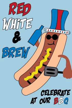 Red White Blue BBQ ecard