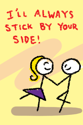 Stick By Your Side ecard