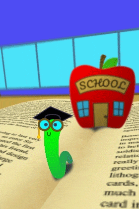 School Worm ecard