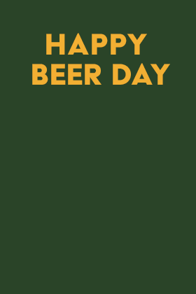 Beer Day Mugs ecard