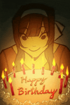 Girl Blows Candles ecard