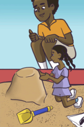 Birthday Sand Castle ecard