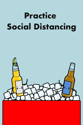Social Distancing Beers ecard