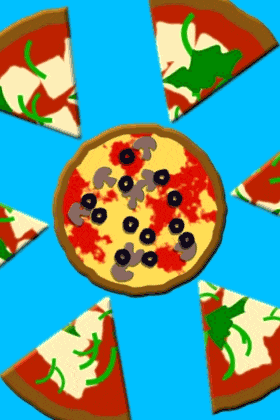 Pizza Slices ecard