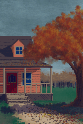 Fall House ecard