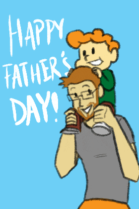 Piggy Back Dad ecard