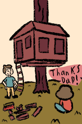 Treehouse Dad ecard