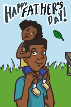 Fathers Day Piggyback ecard