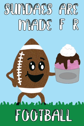 Football Sundae ecard