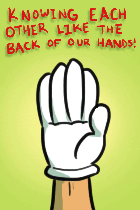 Flip Hand ecard