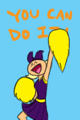 Cheerleader You Can Do It ecard