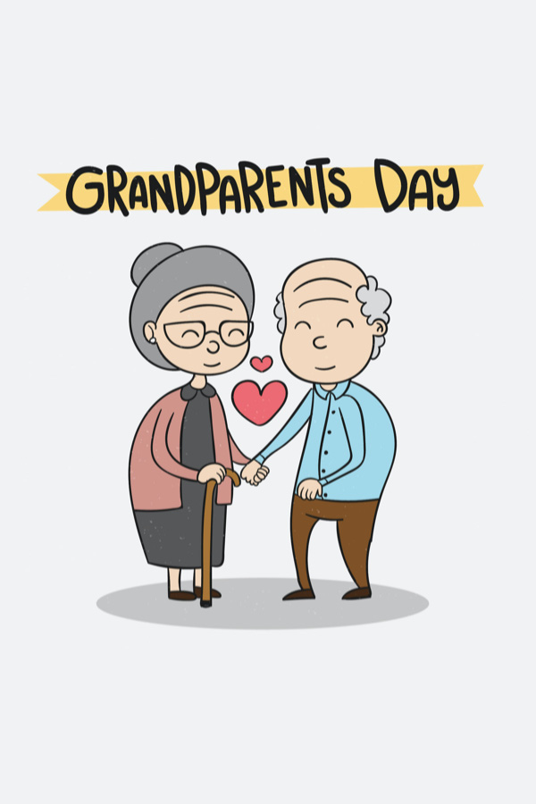 Grandparents Day Hearts FP ecard