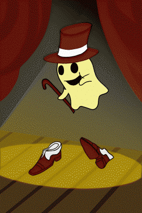 Ghost Foot Tap ecard