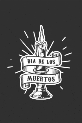 Muertos Candles ecard