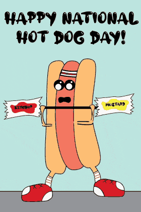 Hot Dog Weights ecard