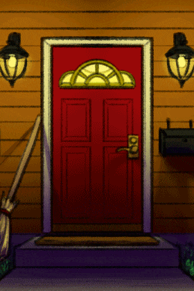 Ghost At Door ecard