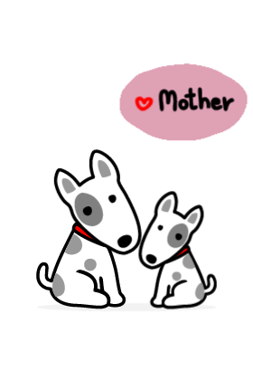 Dog Lick Mom NM SS ecard