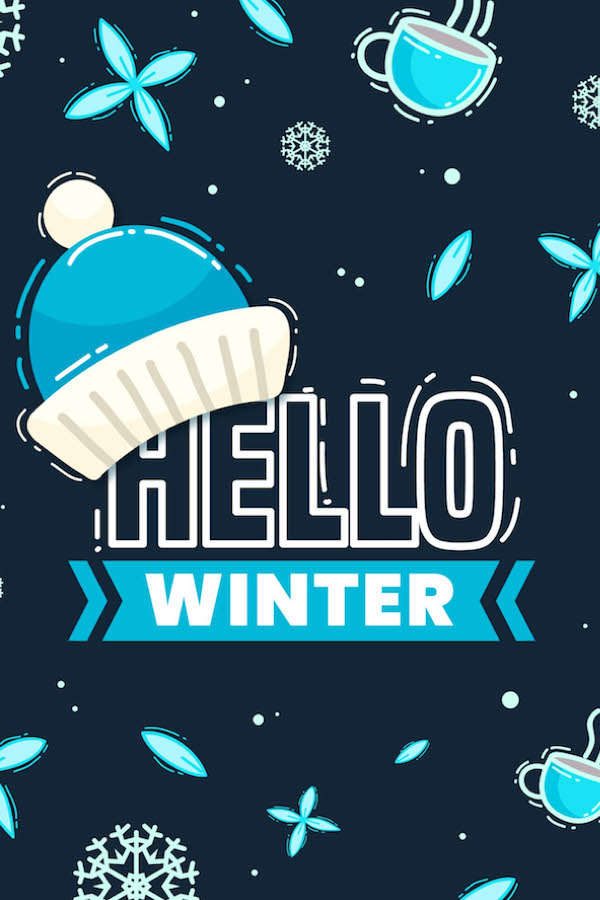 Hello Winter ecard