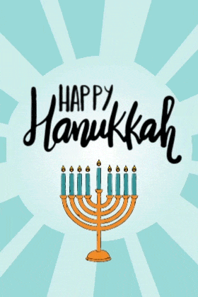 Sunburst Hanukkah NM FP ecard