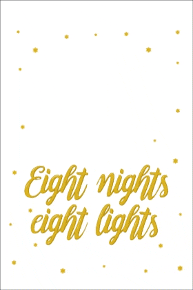 Eight Nights Eight Lights NM FP ecard
