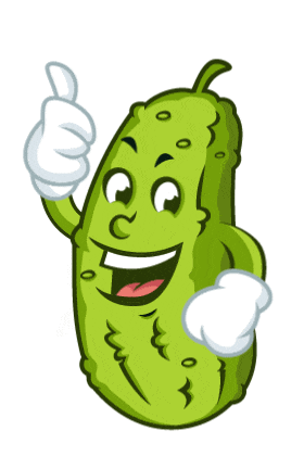 Pickle Thumbs Up NM FP ecard