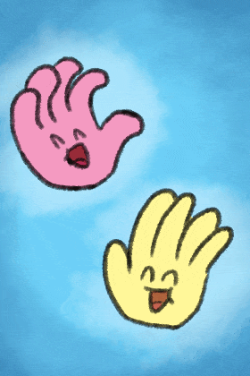 Waving Hands ecard