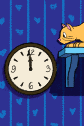 Dont Forget Cat Clock ecard