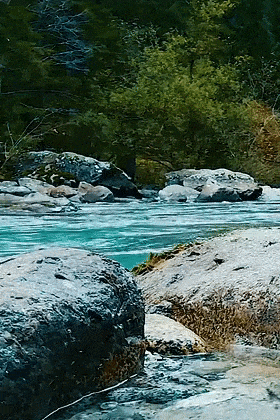 Running Stream ecard
