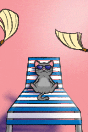 Fanning The Cat ecard