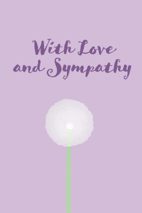 Dandelion Sympathy ecard