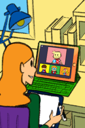 Teacher Apple From Zoom ecard