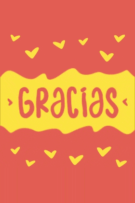 Gracias Yellow Red NM SS ecard