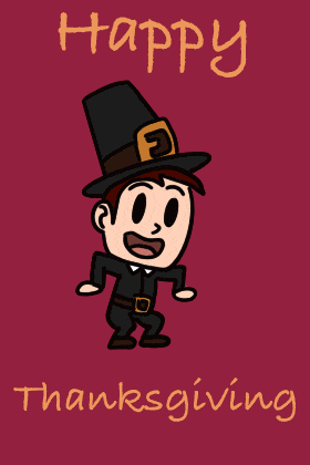 Dancing Pilgrim ecard