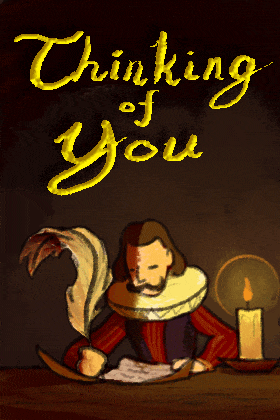 Shakespeare Writing ecard