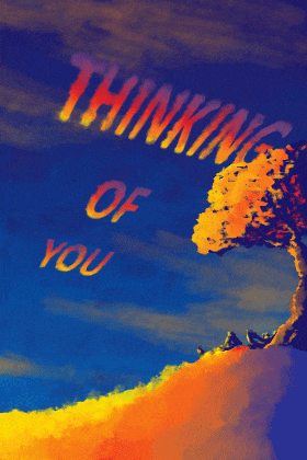 Clouds Thinking of You ecard