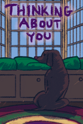 Dog Thinking ecard