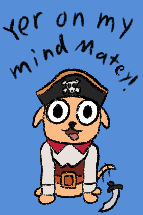 Pirate Dog ecard