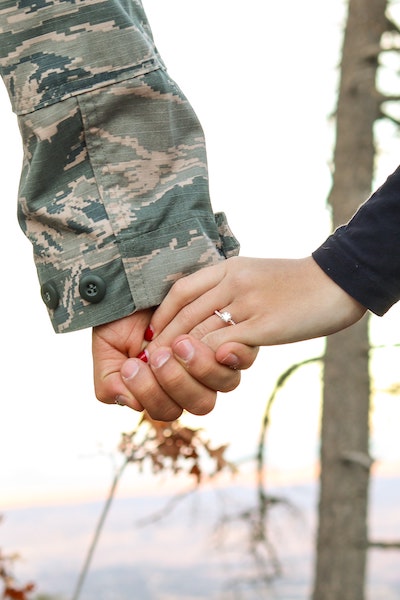 Military Hold Hands ecard