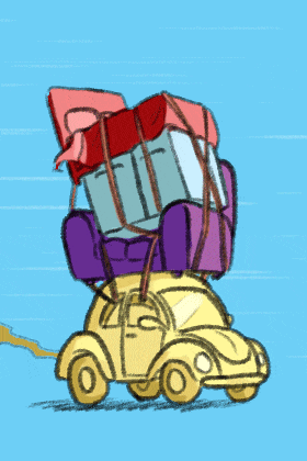 Moving Buggy ecard